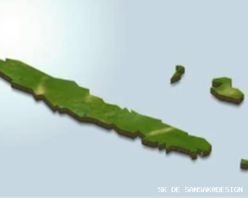 New Caledonia 3d Map - sk de sansak@design Accord historique et courageux sur l’avenir de la Calédonie
